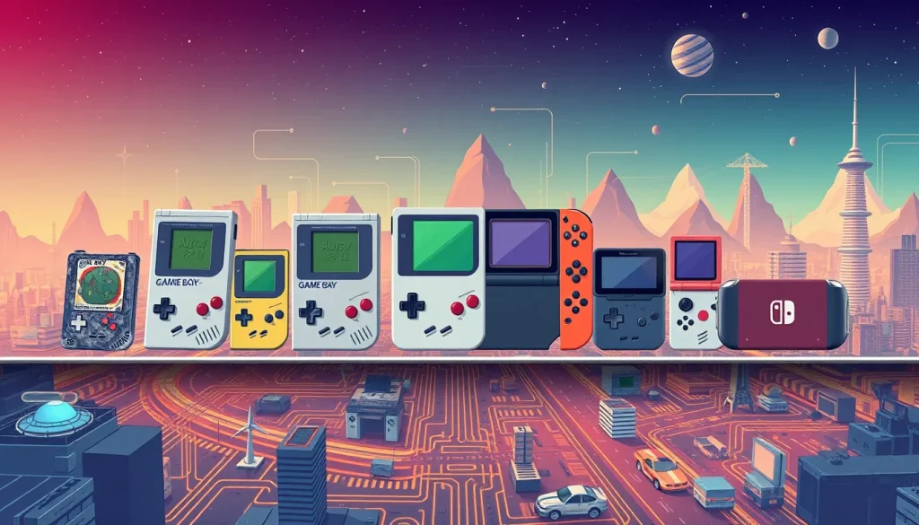 Featured image for Historia de los Juegos Portátiles: De Auto Race a Nintendo Switch — Portátiles