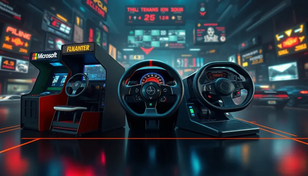 Featured image for Historia de los volantes de simulación: de los periféricos arcade a la tecnología direct drive — Mandos