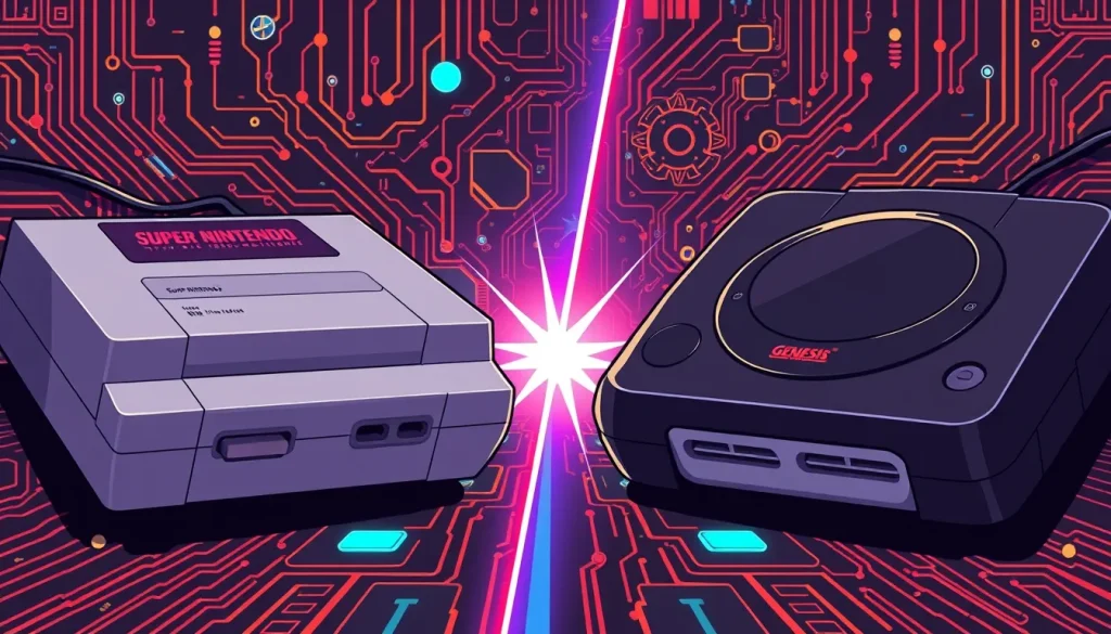 Featured image for Sega Genesis vs Super Nintendo: ¿Cuál fue la mejor consola de 16 bits? — Historia